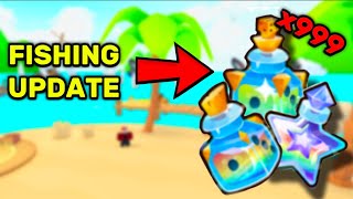 How to get ALOT of potions with the NEW fishing Update FAST in PETS GO  Roblox [upl. by Leirbma]