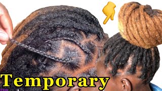 How To Quickly Install Temporary Artificial Dreadlocks  Protective Hairstyles 2Hrs [upl. by Etsirk]