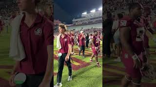 fsu players after the calvsfsu game at doak tallahassee gonoles acc fsufootball floridastate [upl. by Evoy240]