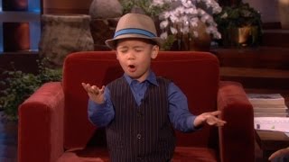 FourYearOld YouTube Sensation Sings for Ellen [upl. by Thornburg]