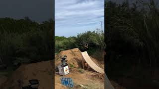 double backflip at la poma bikepark😨 [upl. by Odnomar371]