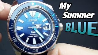 My best £500 spend SEIKO SAMURAI Great Blue Padi srpj93k1 [upl. by Alyac]