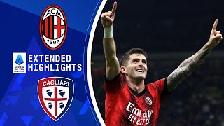 AC Milan vs Cagliari Extended Highlights  Serie A  CBS Sports Golazo [upl. by Emmye]