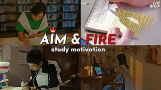 Aim amp Fire study motivation from kdramas 📚  ft start over itaewon class [upl. by Mendie]