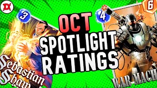 All October SPOTLIGHT RATINGS  Helpful Resource  Marvel SNAP [upl. by Ellohcin106]