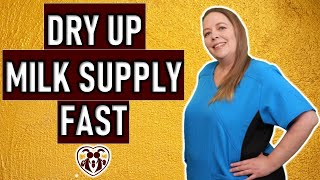 How to Dry Up Your Milk Supply Fast  Proven Methods [upl. by Juditha]