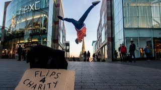 RAISING MONEY For CHARITY Doing FLIPS [upl. by Fonzie]