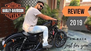 HARLEY DAVIDSON IRON 883  Review  Test Ride  India [upl. by Lednic515]