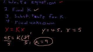 Algebra Direct Inverse Joint Variation Problem [upl. by Theall]