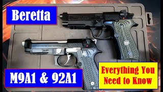 Beretta M9A1 amp 92A1 quotEverything You Need to Knowquot The Most Comprehensive Comparison amp Review [upl. by Adeline]