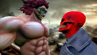 Yujiro vs Red Skull [upl. by Ama361]