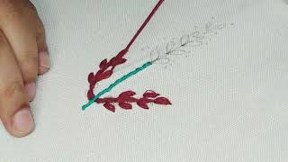 Very simple hand embroidery designstitch [upl. by Bartley]