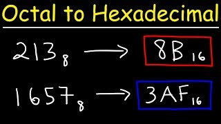 Octal to Hexadecimal Conversion  The Easy Way [upl. by Mahda]