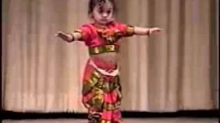 Vinainis Dance Performance  1 year Old Bharata Natyam Most popular Indian Dance [upl. by Naelcm]