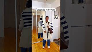 Wearing your clothes vs Styling them fallfashion falloutfits falltrends personalstyle style [upl. by Mitchiner]