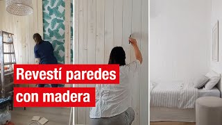 ¿Cómo revestir una pared con maderas  Easy Argentina [upl. by Kala921]