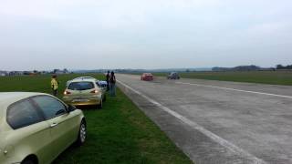 Alfa 147 GTA vs Alfa 156 24JTD dragrace KUL14 [upl. by Eronel751]