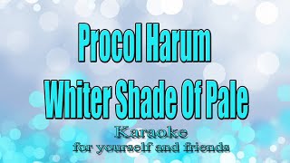 Procol Harum  Whiter Shade Of Pale Lower keyKaraoke [upl. by Hamid630]