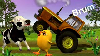 El Tractor 🛻🆚 La Vaca Lola 🐮🆚 El Pollito Pio 🐤 Con Diferentes Efectos Remix [upl. by Yengac]