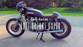 SUZUKI GS750  CAFE RACER  COMPLETE BUILD [upl. by Korry]