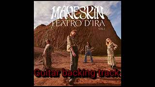 Morirò da re by Måneskin Guitar backing track [upl. by Howell]