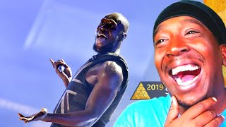 American Reacts To Stormzy  Vossi Bop Glastonbury 2019 [upl. by Annazor76]