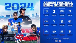 2024 Kansas Jayhawks Football Game Schedule [upl. by Auqinehs]