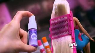 Barbie Hairtastic Color and Design Salon  Studio fryzjerskie  Mattel  wwwMegaDyskontpl  sklep [upl. by Ahsinoj941]