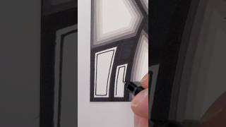 Monochrome satisfying line art artwork artist oddlysatisfying satisfyingvideo drawing [upl. by Remot]