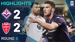 FIORENTINAMONZA 22  HIGHLIGHTS  Gosens’ late goal rescues draw for La Viola  Serie A 202425 [upl. by Odnanref]