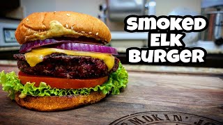 Smoked Burger Recipe  Smoked Elk Burgers [upl. by Berne]