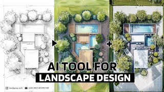 AI Tool for Landscape Design  Sketch to Rendering  Rendering Style Fusion [upl. by Aicilyhp18]