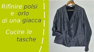 Come Cucire Le Tasche Ad Una Giacca E Rifinirla [upl. by Rede]