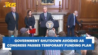 Threat of government shutdown ends as Congress passes a temporary funding plan [upl. by Aramad887]