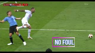 Uruguay vs Portugal World Cup 2018 quot Is ronaldo worthy of a yellow card quot [upl. by Leibman]