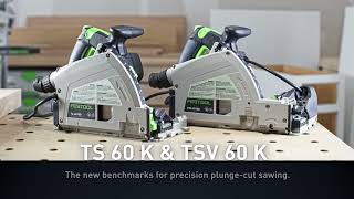 New To Festool TS and TSV 60 K Track Saws [upl. by Katzen202]