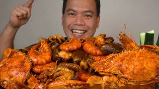 SPICY SEAFOOD MIX  ALIMASAG  TIGER PRAWNS  PUSIT  BABY OCTUPOS  TAHONG [upl. by Questa]