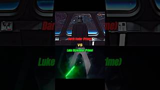 Darth Vader vs Luke Skywalker shorts starwars [upl. by Eeniffar87]