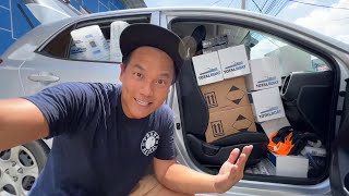 I CRAM 1100lb of Boat Gear In a TINY Car [upl. by Eire]