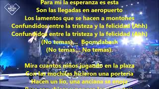 Dont Worry No temas Boomdabash Lyrics Español [upl. by Ialda]