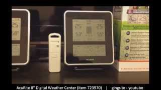 Review Acurite 8quot Digital Weather StationCenter 723970 [upl. by Lyndsay]