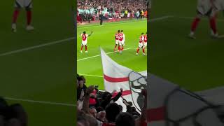 Saka scores for Arsenal Against Liverpool arsenal liverpool ynwa epl fyp viralvideo partey [upl. by Haldeman]