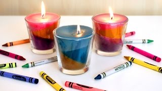 Multicolor y muy bello haz tus propias velas con crayones [upl. by Ynohtnad]