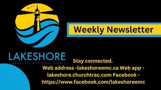 2024 11 14 Lakeshore missionary church weekly newsletter [upl. by Santoro]