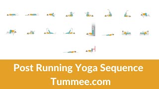 Post Running Recovery Yoga Sequence  Sports Yoga Sequence Planning for Yoga Teachers  Tummeecom [upl. by Ramirolg]