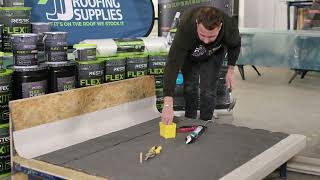 How to lay a GRP Roofing System over Felt  Restec Roofing Systems  JJ Roofing Supplies [upl. by Laen20]