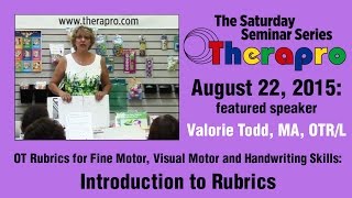 OT Rubrics for Fine Motor and Handwriting Skills Rubrics Therapro Seminar  Aug 22 2015 [upl. by Orose661]