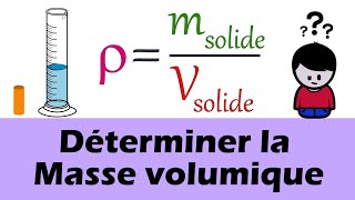 Masse volumique  détermination expérimentale collège lycée [upl. by Barlow310]