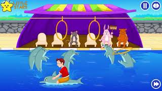 Dolphin song  Animals Song  Baby Shark  Nursery Rhymes amp Kids Songs  Little Stars [upl. by Sylas]