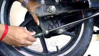 HOW TO ADJUST BRAKES OF ANY BIKE AT HOME  REAR VIEW MIRROR SETTING [upl. by Olimac577]